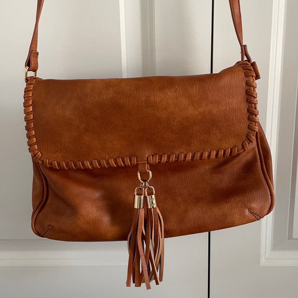 Brown crossbody purse